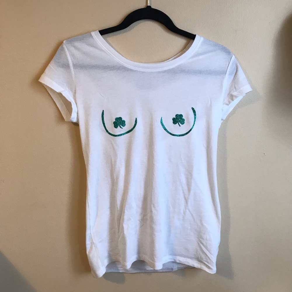 Shamrock boob shirt